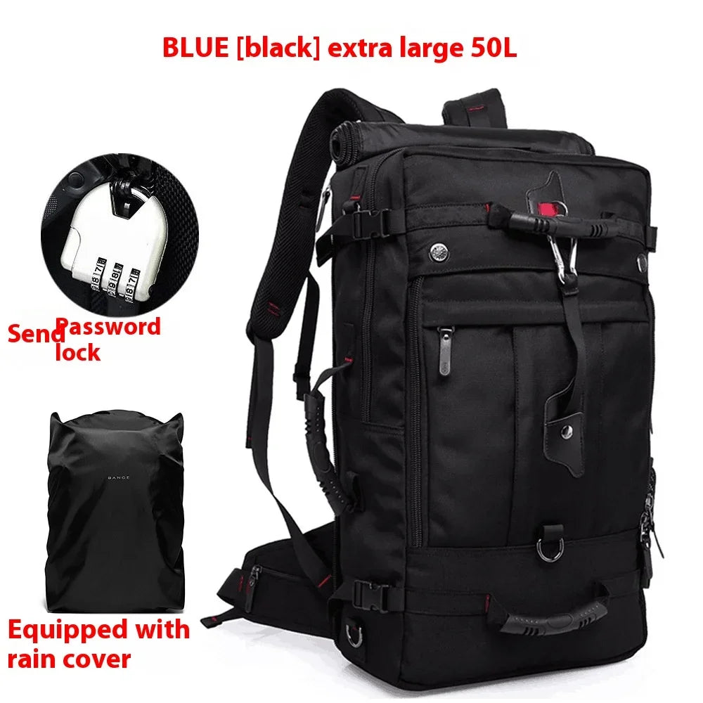 50L Waterproof Durable Travel Backpack Men Women Multifunction 17.3 Laptop Backpacks Male outdoor Luggage Bag mochilas