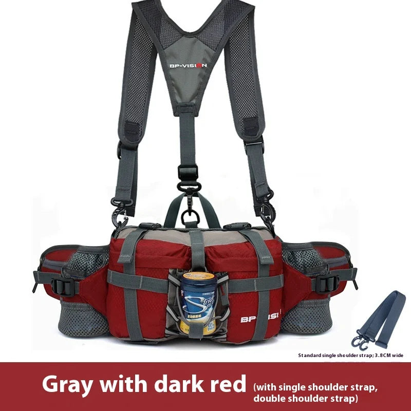 Hiking Waist Bag Outdoor Cycling Waterproof Backpack Reflective Strip Sports Fanny Pack Camping Nylon Hunting Accessor