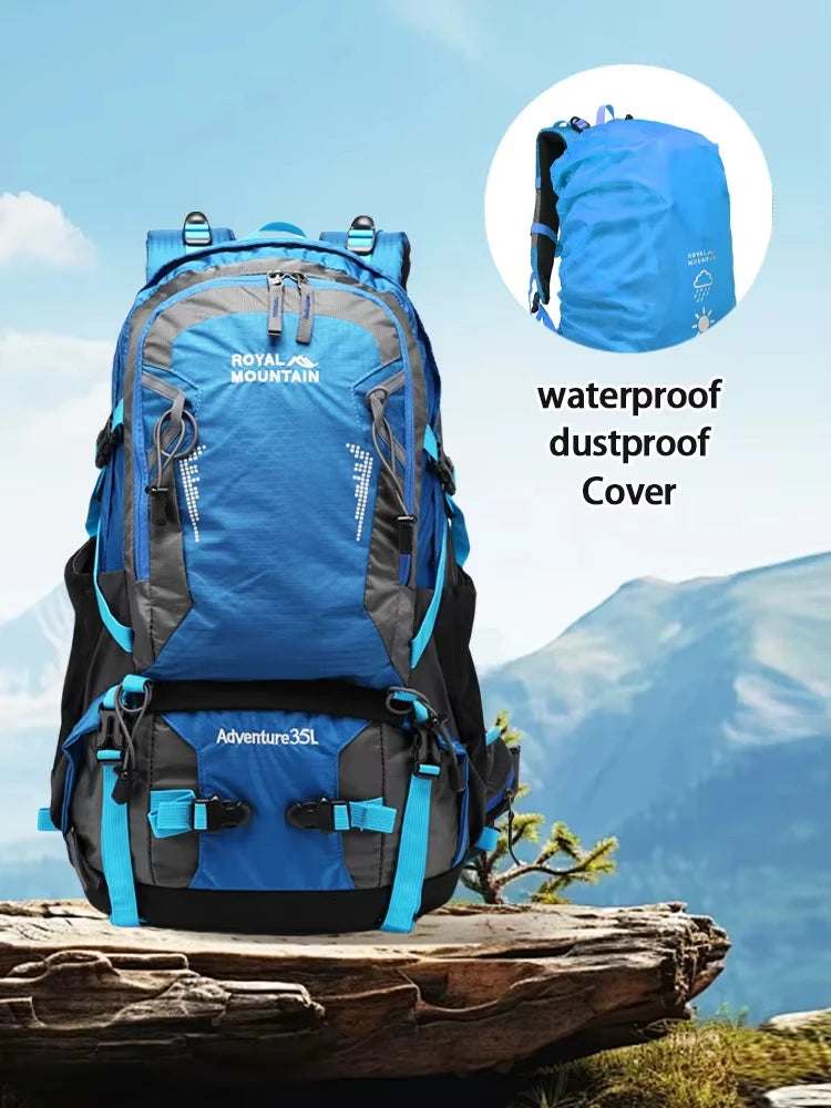 Travel Backpack Camping Men Large Multifunctional Tourist Rucksack Nylon Waterproof Outdoor Sports Climbing Mountaineering Bag