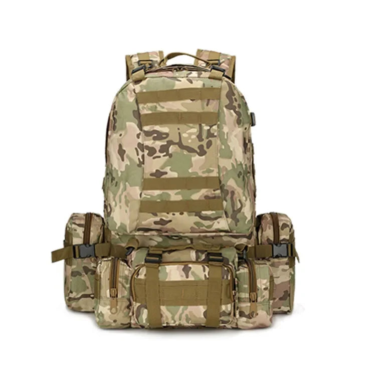 50L Tactical Backpack Outdoor Camping hiking Backpack Large Capacity Storage Combination Rucksacks 4 in 1 Backpack