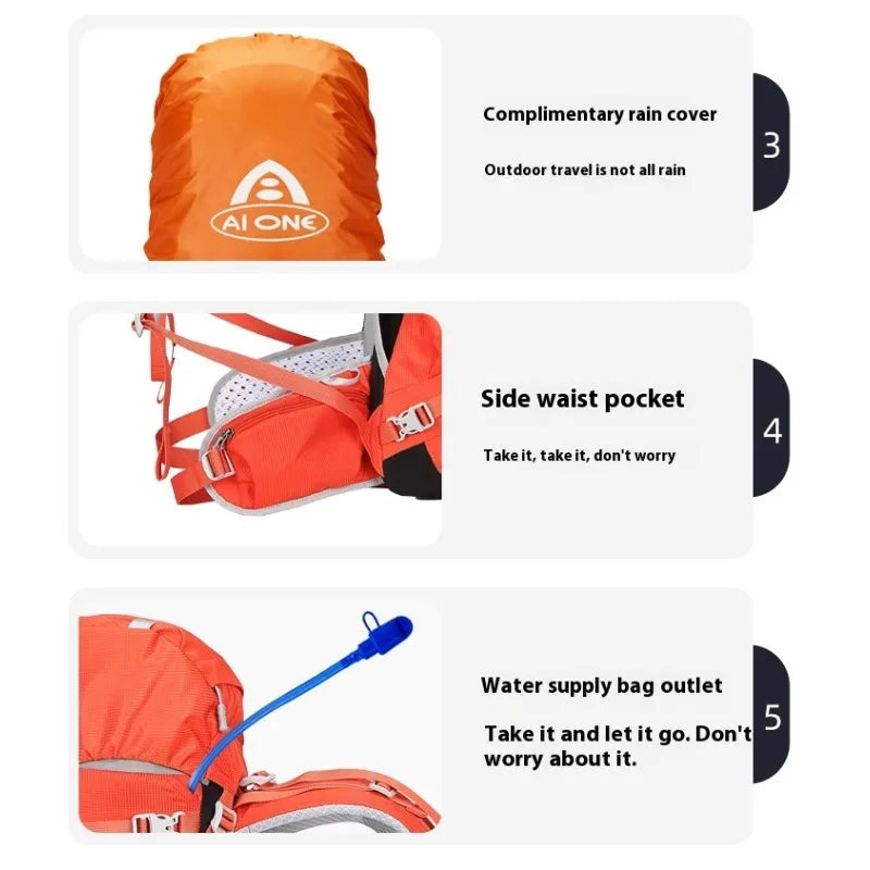 40L Mountain Backpacks Tourist Rucksack Climbing Bag Hiking Backpack Men Sport Molle Trekking Backpack Tactical Bag