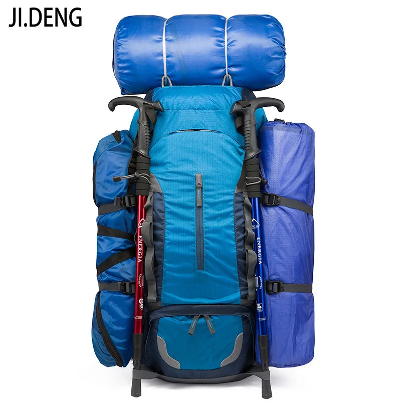 55L high capacity mountaineering bag hiking camping long distance travel outdoor backpack men's and women's sports