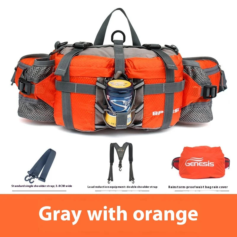 Hiking Waist Bag Outdoor Cycling Waterproof Backpack Reflective Strip Sports Fanny Pack Camping Nylon Hunting Accessor