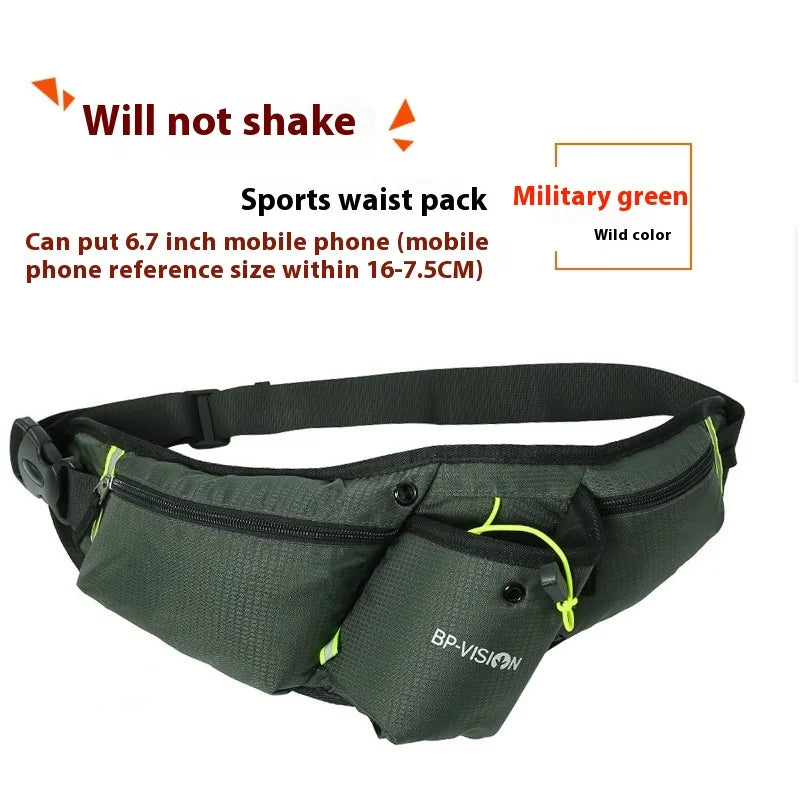 Unisex Sports Water Bottle Hip Waist Pack Waterproof Running Climbing Money Waist Bag Mobile Phone Bag Motorcycle Fanny Pack