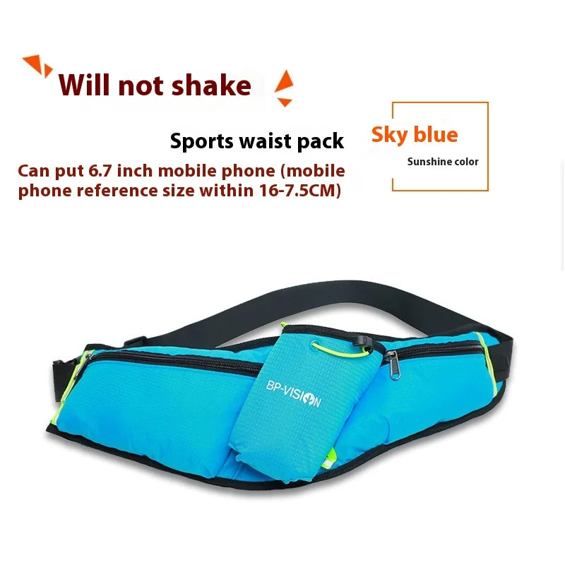 Unisex Sports Water Bottle Hip Waist Pack Waterproof Running Climbing Money Waist Bag Mobile Phone Bag Motorcycle Fanny Pack