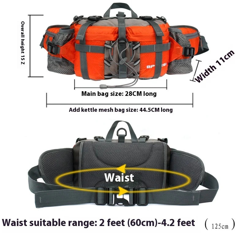Hiking Waist Bag Outdoor Cycling Waterproof Backpack Reflective Strip Sports Fanny Pack Camping Nylon Hunting Accessor