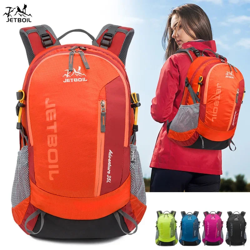 Mountaineering Backpack Men's and Women's 35L Lightweight Hiking Travel Bag Outdoor Camping Waterproof Storage Bags