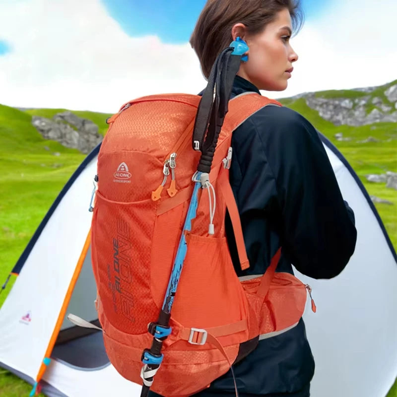 32L Large Capacity Hiking Backpack Lightweight Outdoor Climbing Bag for Men Women, Trekking Camping Mountaineering Bag Aione