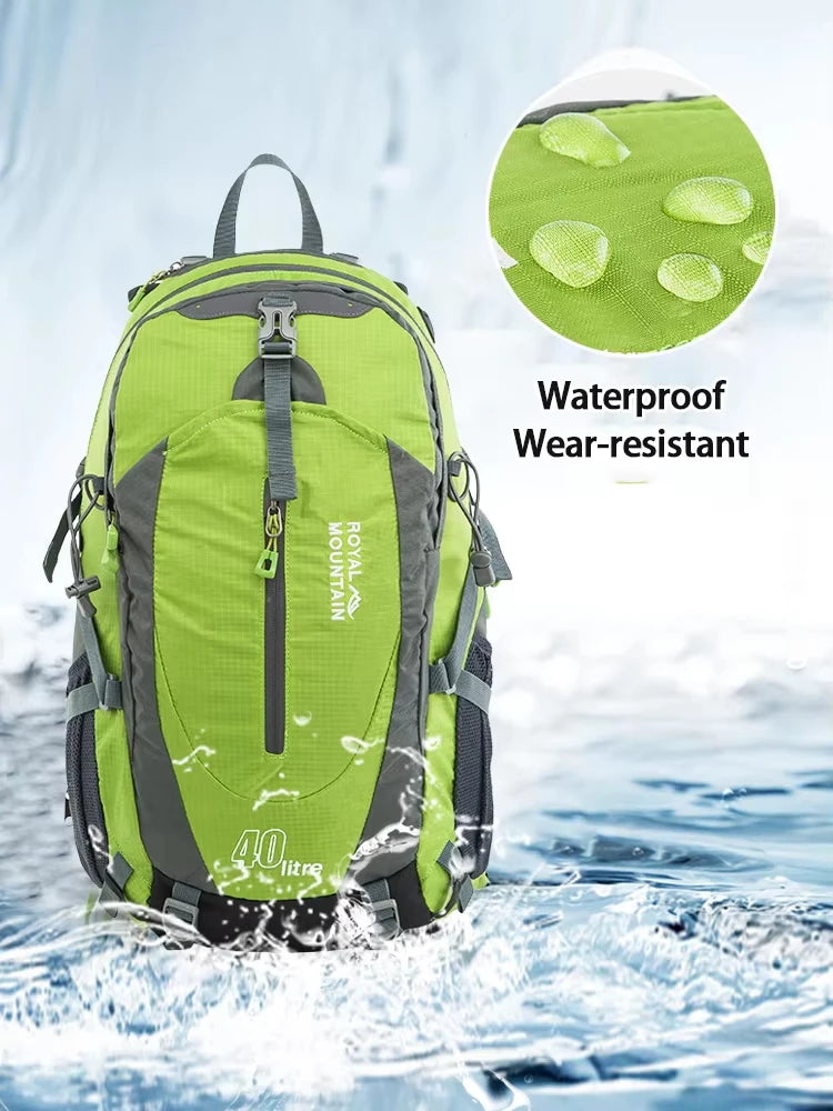 Classic Mountaineering Backpack Outdoor Sports Bag 40L Waterproof Sports Travel Backpack Travel Bag Multifunctional Backpack
