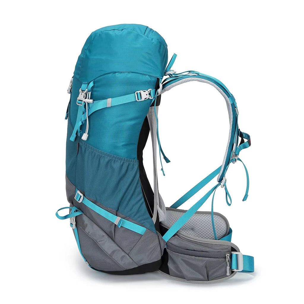 New Design 50l Hiking Backpack Expandable Large Capacity External Frame Bag Pack Rucksack Camping Hiking Backpack