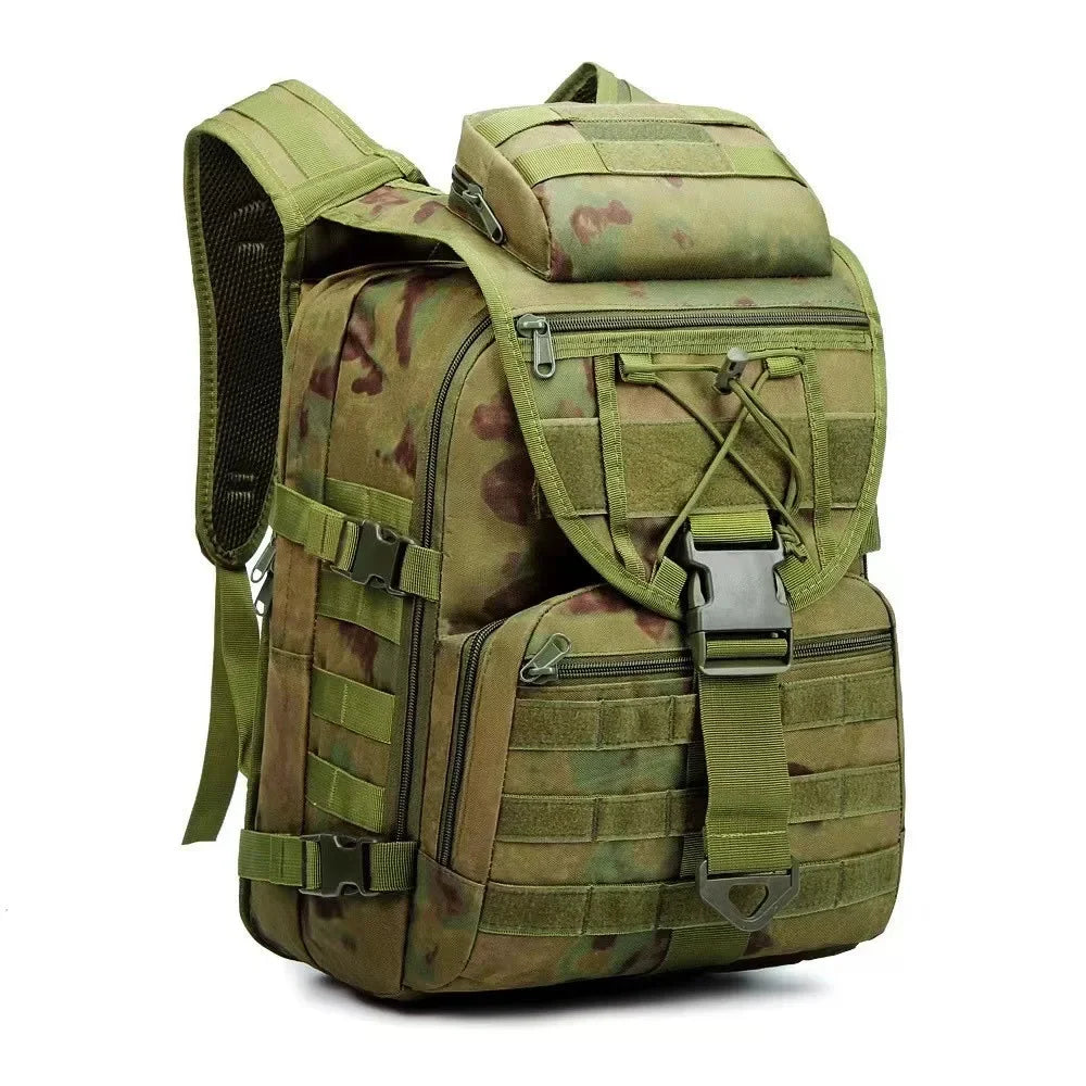 Tactical Camouflage Outdoor Backpack Mens Waterproof Wear-resistant Commuting Bags Male Camping Hiking Travel Hunting Backpacks