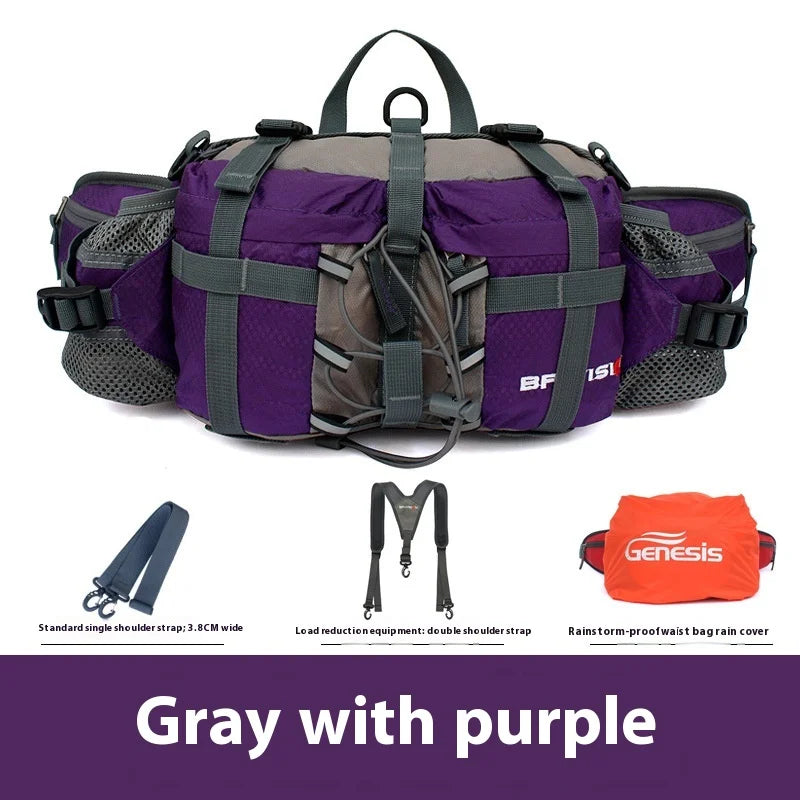 Hiking Waist Bag Outdoor Cycling Waterproof Backpack Reflective Strip Sports Fanny Pack Camping Nylon Hunting Accessor