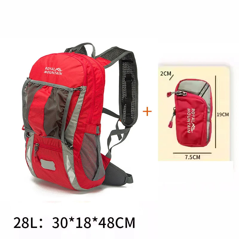 Royal Mountain Cycling Hiking 25L Outdoor Sports Bapa Floating Double oulder Bag with Rain Cover Profional Mountain