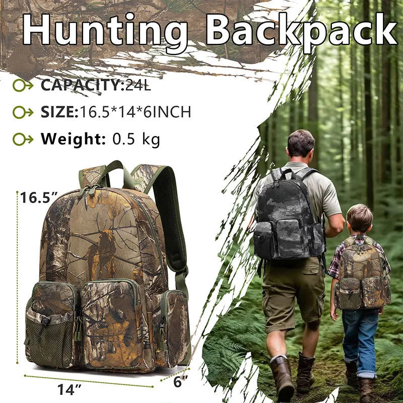 Camouflage Hunting Backpack Dead Leaf Junior Outdoor Backpack Mountaineering Multi-pocket Multifunctional New