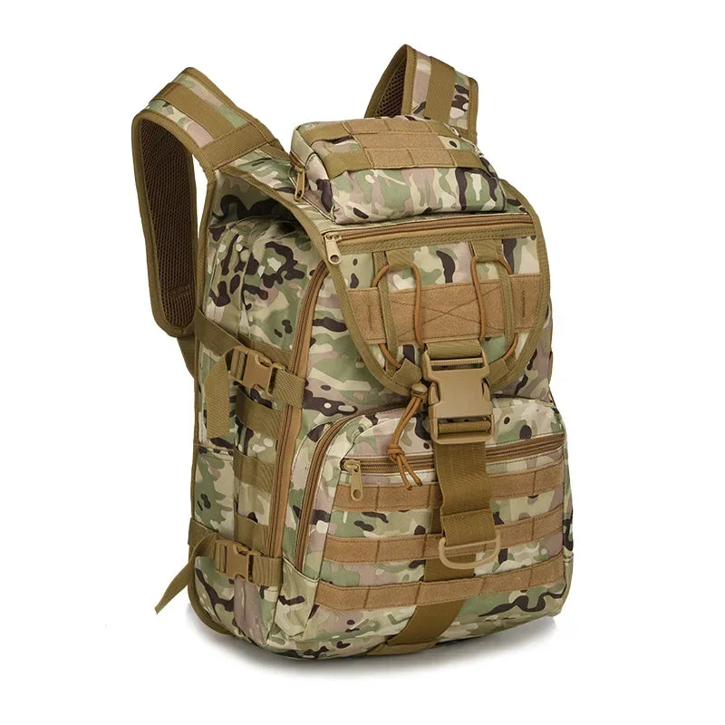 Tactical Camouflage Outdoor Backpack Mens Waterproof Wear-resistant Commuting Bags Male Camping Hiking Travel Hunting Backpacks