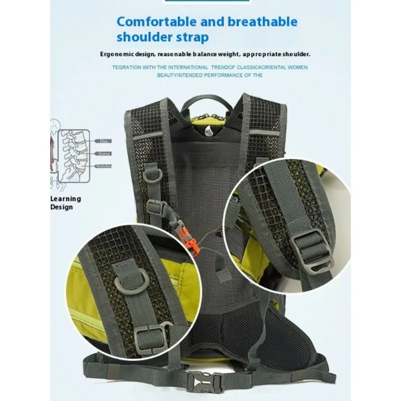 Royal Mountain Cycling Hiking 25L Outdoor Sports Bapa Floating Double oulder Bag with Rain Cover Profional Mountain