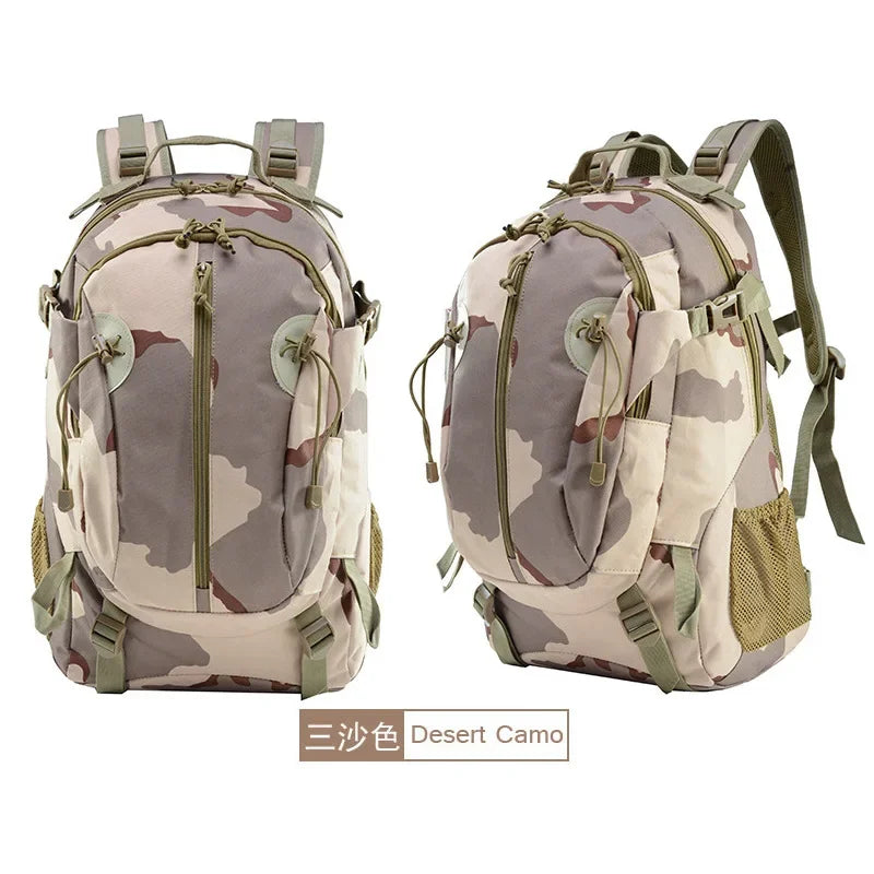 Men's New Large Capacity Backpacks Outdoor Sports Oxford Cloth Waterproof Bag Camouflage Tactical Backpack