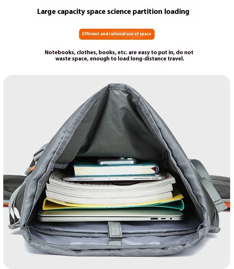 48L Camping Backpack Travel Bag For Men Large Capacity Outdoor Sport Trekking Hiking Mountaineering Shoulder Bag with Rain cover