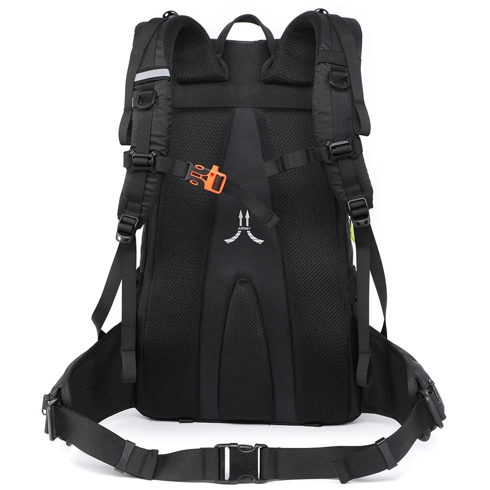 40L Lightweight Multifunction Hiking Backpack Nylon Fabric Camping Bag Outdoor Sports Backpack With Rain Cover