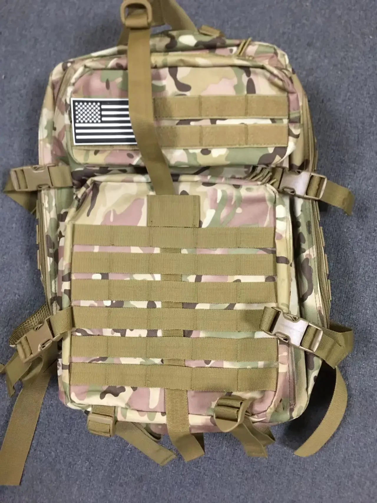 45L Tactical Backpack Men's Travel Large Capacity Rucksacks Men Waterproof Outdoor Sports Multi-functional Bags