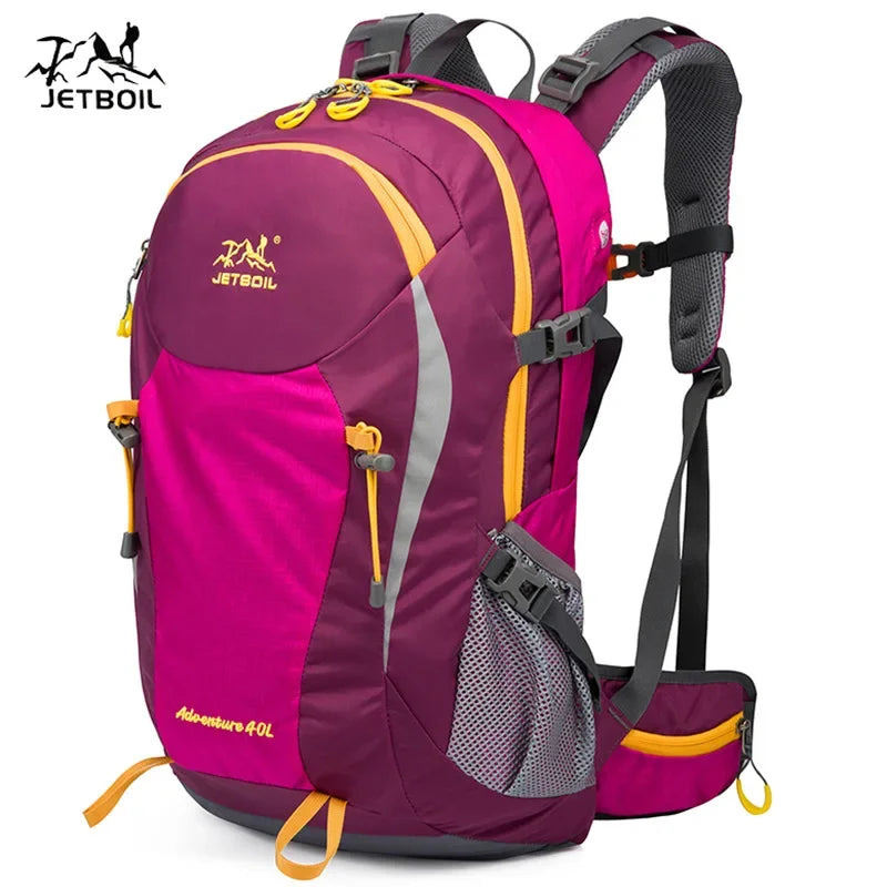 40L Splicing Style Backpack 450D Nylon Travel Bag Men Outdoor Backbag Multifunctional Hiking Mountaineering Backpack