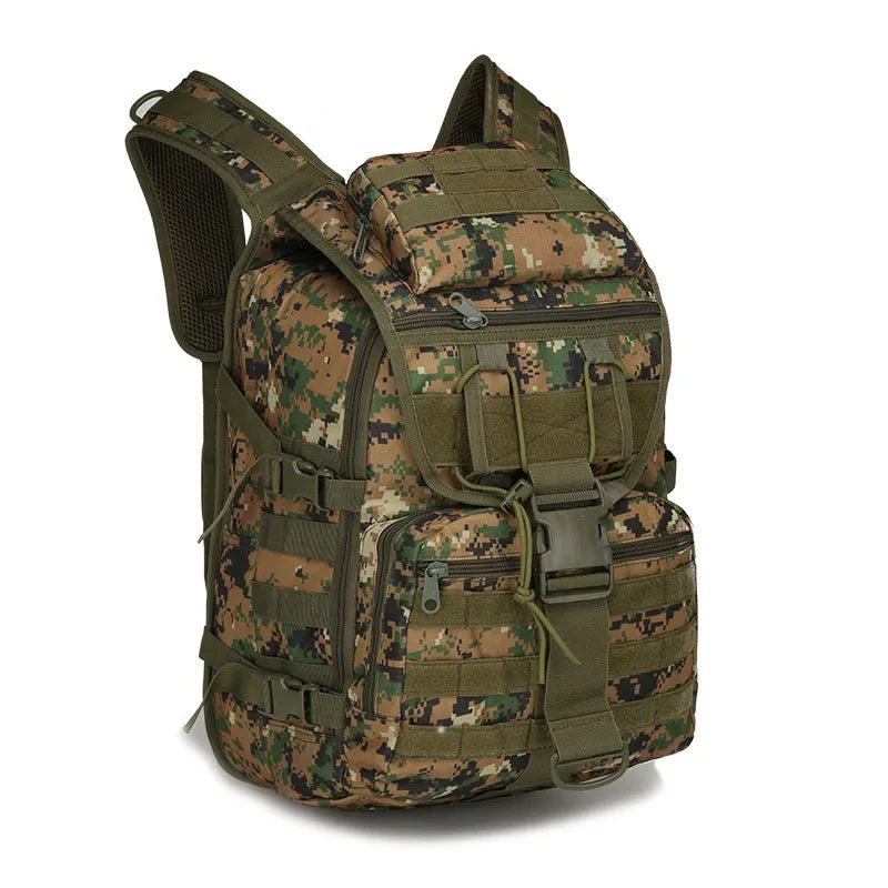 Tactical Camouflage Outdoor Backpack Mens Waterproof Wear-resistant Commuting Bags Male Camping Hiking Travel Hunting Backpacks