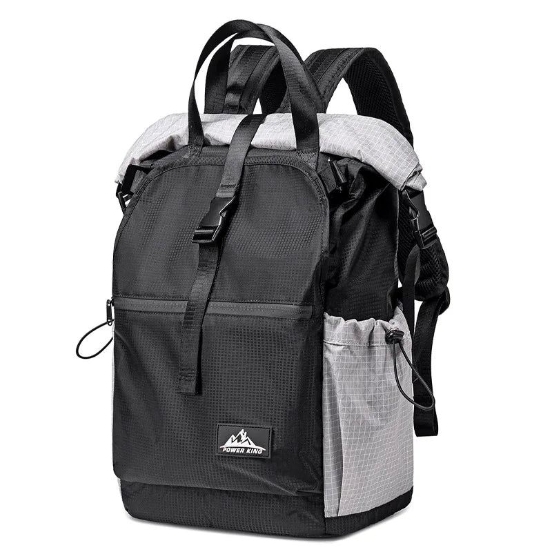 35L Outdoor Mountaineering Backpack Waterproof UHMWPE Cut-Resistant And Water-Repellent Fabric Rolled-Up Shoulder Backpack