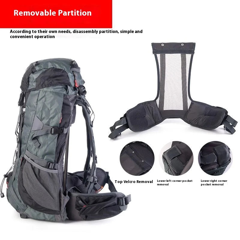 50LHiking Storage Backpack Sturdy Travel Back Pack Army Very Suitable For Mountaineering Trekking Camping Hunting Rucksack