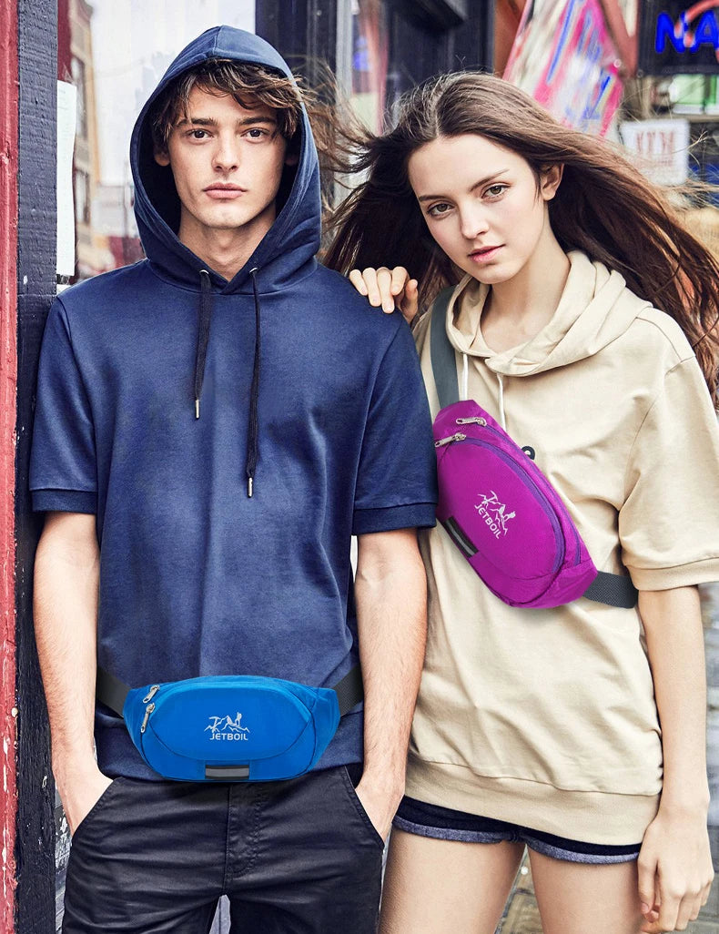 New Large Capaci Waist Bag Unisex Outdoor Sports Crossbody Chest Bag Mobile Phone Wallet for Men Women And Students