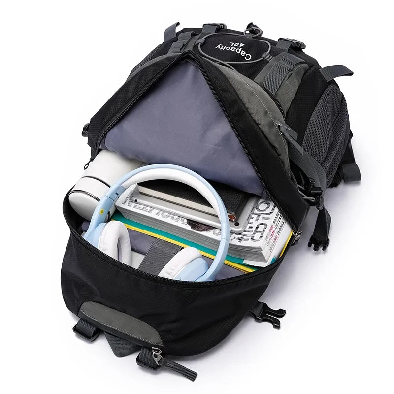 Large 40L Outdoor Men Hiking Backpack Multifunction Waterproof Camping Rucksacks Gym Travel Trekking Bag Women Sport Bags