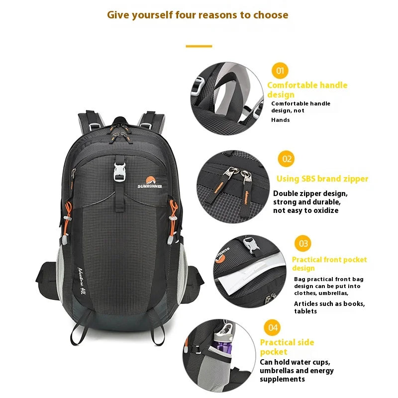 Outdoor Men's Backpacks Large Capacity Women's Hiking Backpack Climbing Bag for Men Travel Camping Breathable