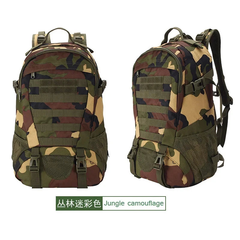 35L Military Tactical Backpack Army Bag MOLLE Trekking Backpack GYM Women Men EDC Outdoor Hiking Rucksack Witch Bottle Holder