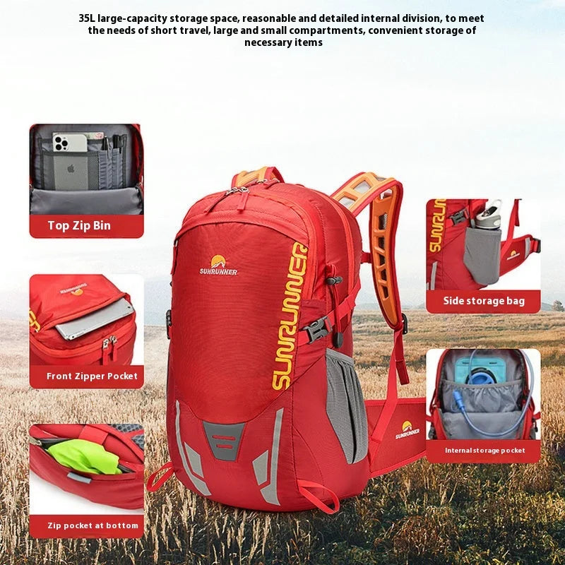 35L Hiking Backpack Bag Large Capacity Travel Camping Climbing Backpacking Lighweight Cycling Bike Bicycle Sports Bag