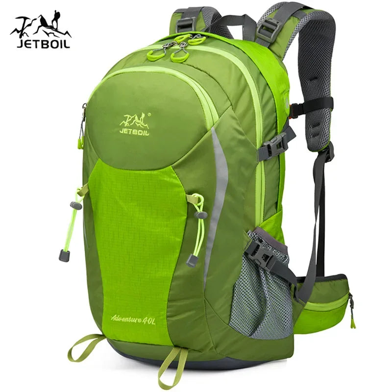 40L Splicing Style Backpack 450D Nylon Travel Bag Men Outdoor Backbag Multifunctional Hiking Mountaineering Backpack
