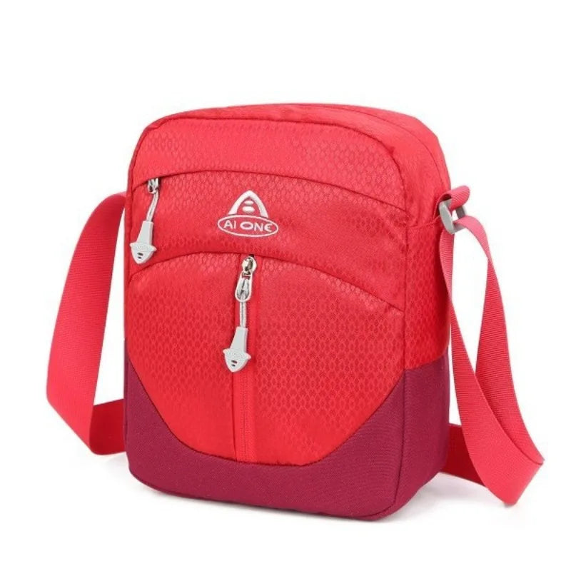 Water-Resistant Nylon Outdoor Hiking Bag 2L Unisex Crossbody Bag for Travel And Camping Multi-Functional Single Shoulder Bag