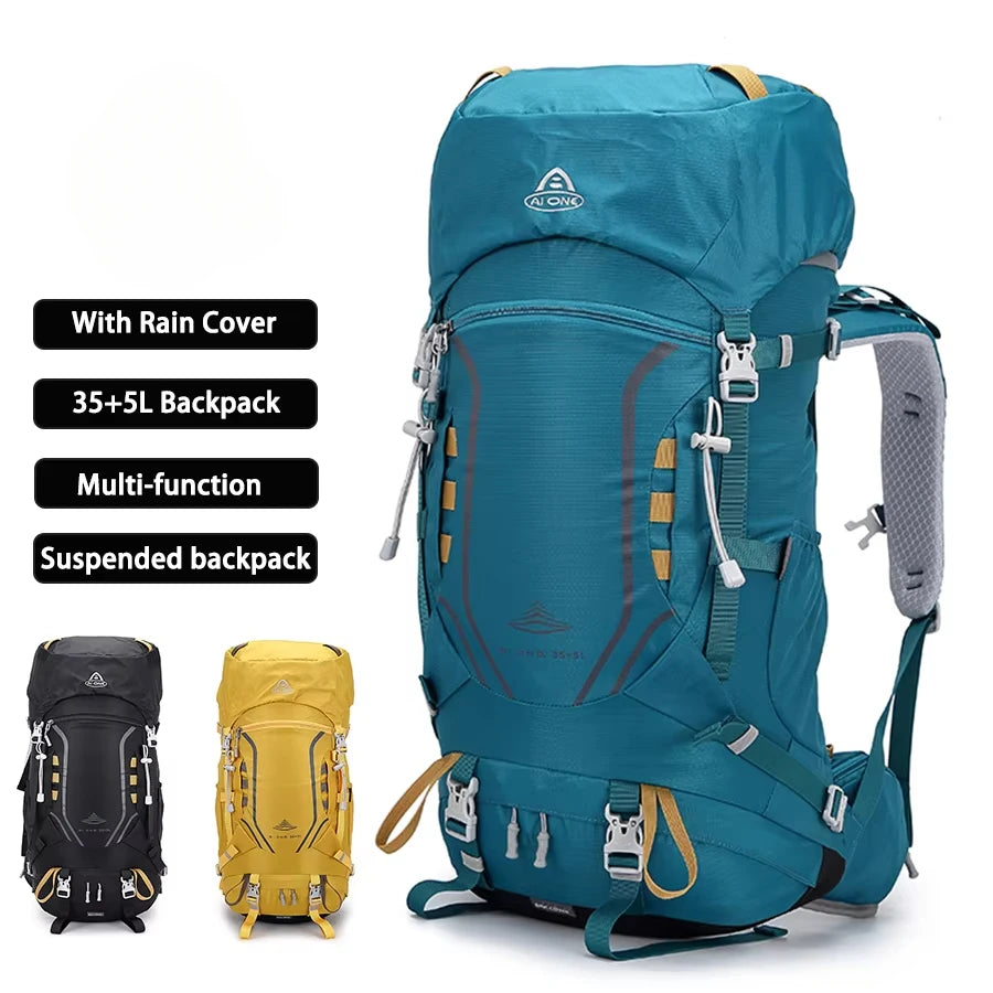 35+5L Climbing Bag Hiking Backpack Men Sport Mountain Backpacks Tourist Rucksack Molle Trekking Backpack Tactical Bag Men Women