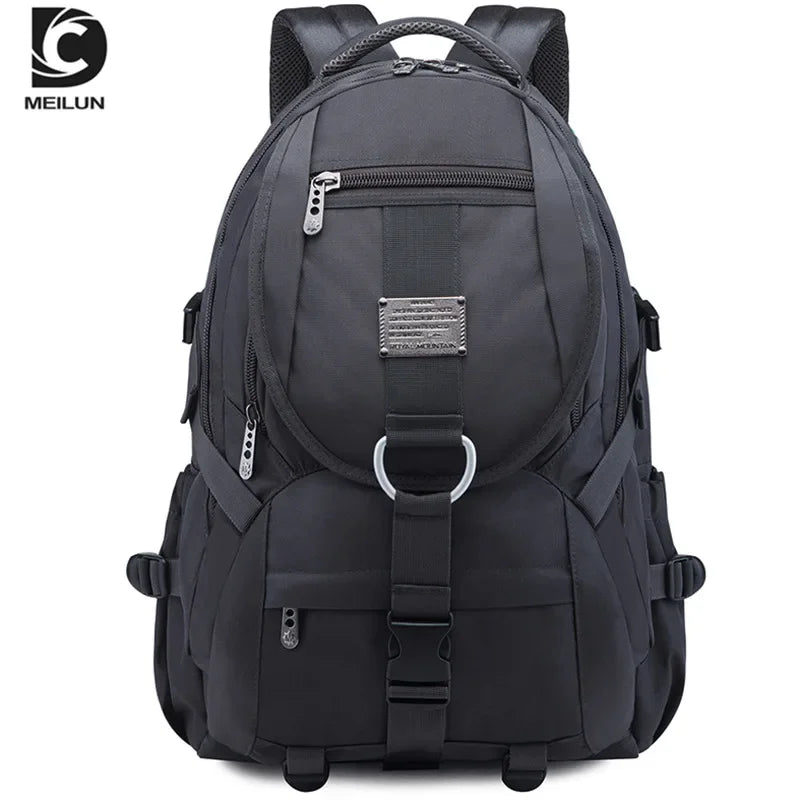 New Black Fashion Large Capacity Travel Backpack Men's Outdoor Backpack Oxford Cloth 55L Durable Mountaineering Bag
