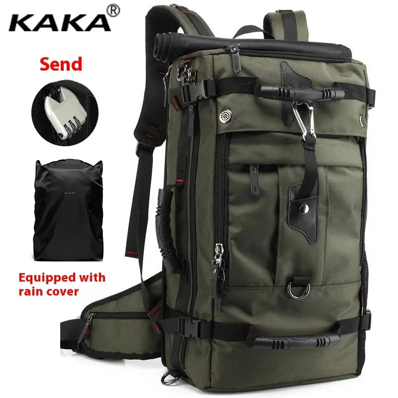 50L Waterproof Durable Travel Backpack Men Women Multifunction 17.3 Laptop Backpacks Male outdoor Luggage Bag mochilas