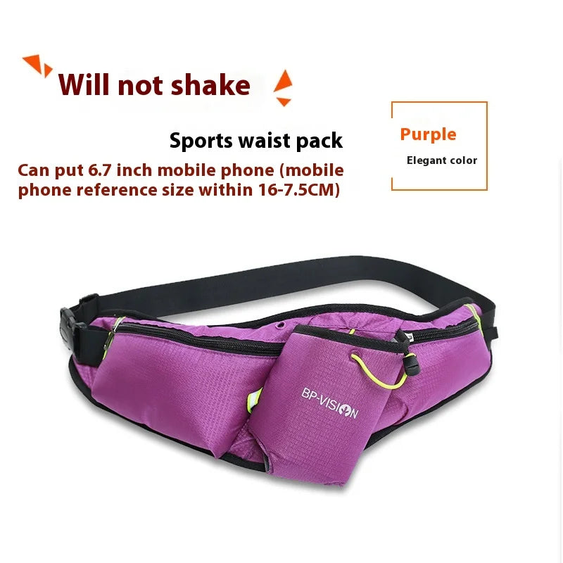 Unisex Sports Water Bottle Hip Waist Pack Waterproof Running Climbing Money Waist Bag Mobile Phone Bag Motorcycle Fanny Pack