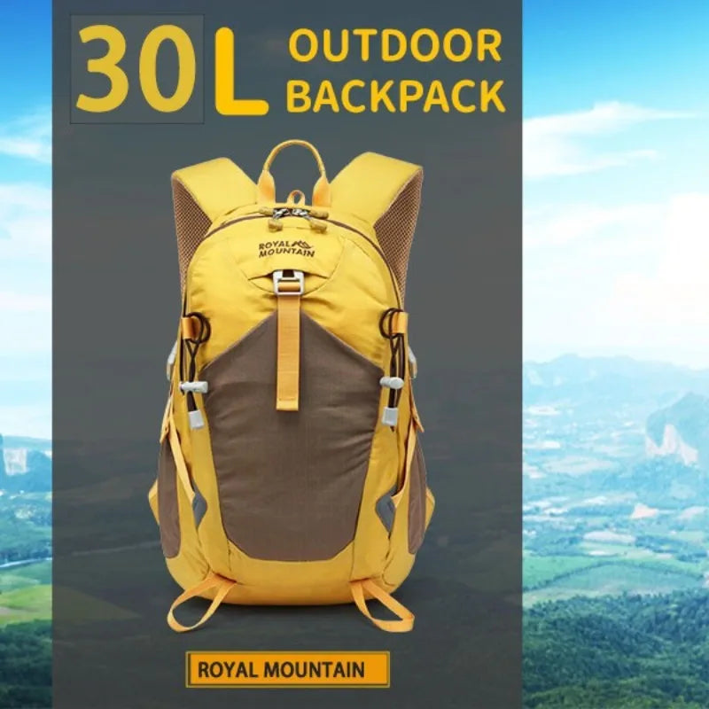 30L Outdoor Hiking Backpack Sports Lightweight Waterproof Climbing Camping Travel Nylon Rucksack Cycling Running Pack Bag