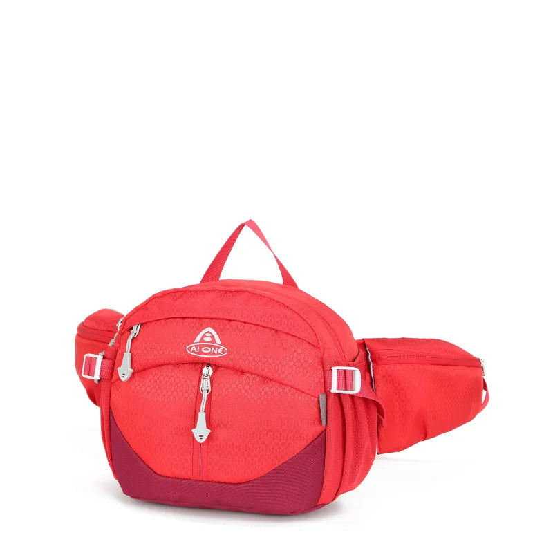 Small Travel Backpack Nylon Waist Pack - Adjustable Outdoor Fanny Pack for Hiking Camping, Water-Resistant Lightweight Belt Bag