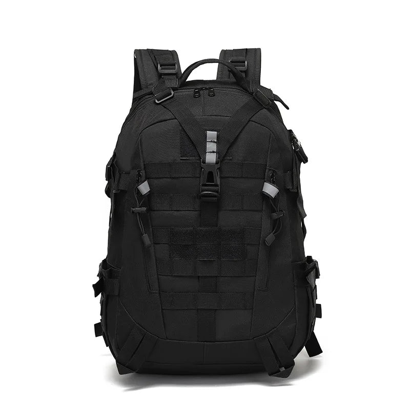 40L Camping Backpack Men's Bag Travel Bags Tactical Molle Climbing Rucksack Hiking Outdoor Reflective Shoulder Fishing Bag