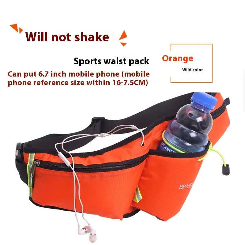 Unisex Sports Water Bottle Hip Waist Pack Waterproof Running Climbing Money Waist Bag Mobile Phone Bag Motorcycle Fanny Pack