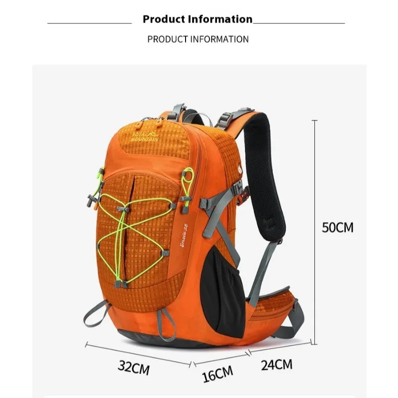 Classic Outdoor Climbing Backpack Travel Hiking Camping Bag Nylon Waterproof Mountaineering Sport Shoulder Rucksack Men Women