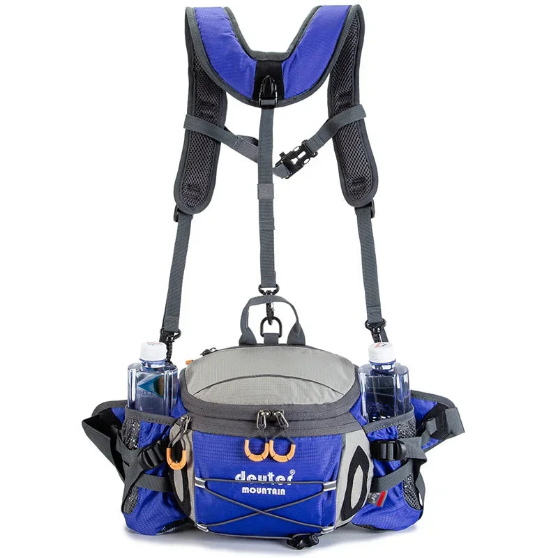 Outdoor Sports Waist Bag Cycling Camping Climbing Men's Backpack Hiking Shoulder Running Water Bottle Bicycle Fanny Pack Fishing