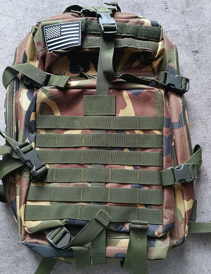 45L Tactical Backpack Men's Travel Large Capacity Rucksacks Men Waterproof Outdoor Sports Multi-functional Bags