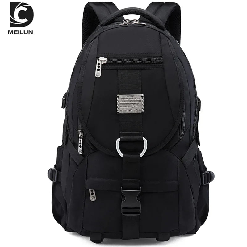 New Black Fashion Large Capacity Travel Backpack Men's Outdoor Backpack Oxford Cloth 55L Durable Mountaineering Bag