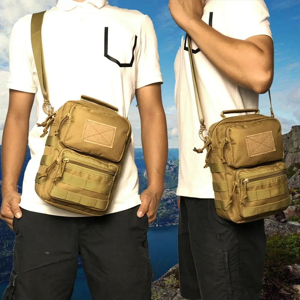 Outdoor Sports Crossbody Shoulder Bag Men's Chest Pack Handbag Hiking Camping Sling Backpack Trekking Hunting Molle Backpack