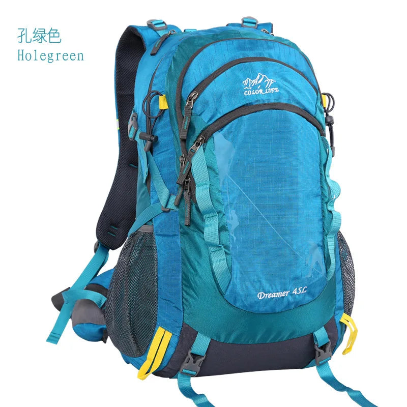 Outdoor Sports Short Distance Trip Backpack Mountaineering Duffel Bag Camping Travel Knapsack Climbing Hiking Hydration Rucksack