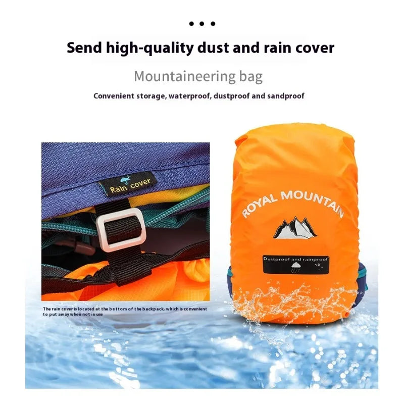 Travel Backpack Men's & Women's High-quality Nylon Waterproof Hiking Mountaineering Backpacks Large Capacity Outdoor Sport Bag